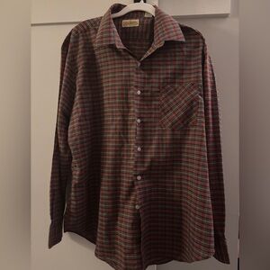Vintage JP Austin Plaid Button Down - XL